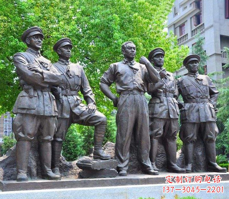 内江名人元帅铜雕,让你永久记住他们