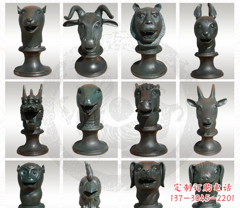 内江限量版十二生肖铜雕塑