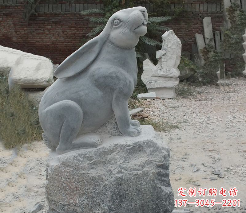 内江十二生肖兔石雕