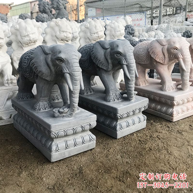内江中领雕塑:精美大象雕塑