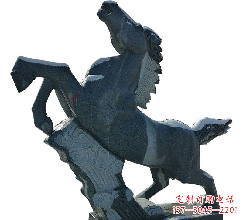 内江中领雕塑的高精度石质马雕塑,是由于其精美…