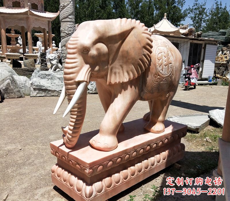 内江精美大象櫈,领雕工艺独特