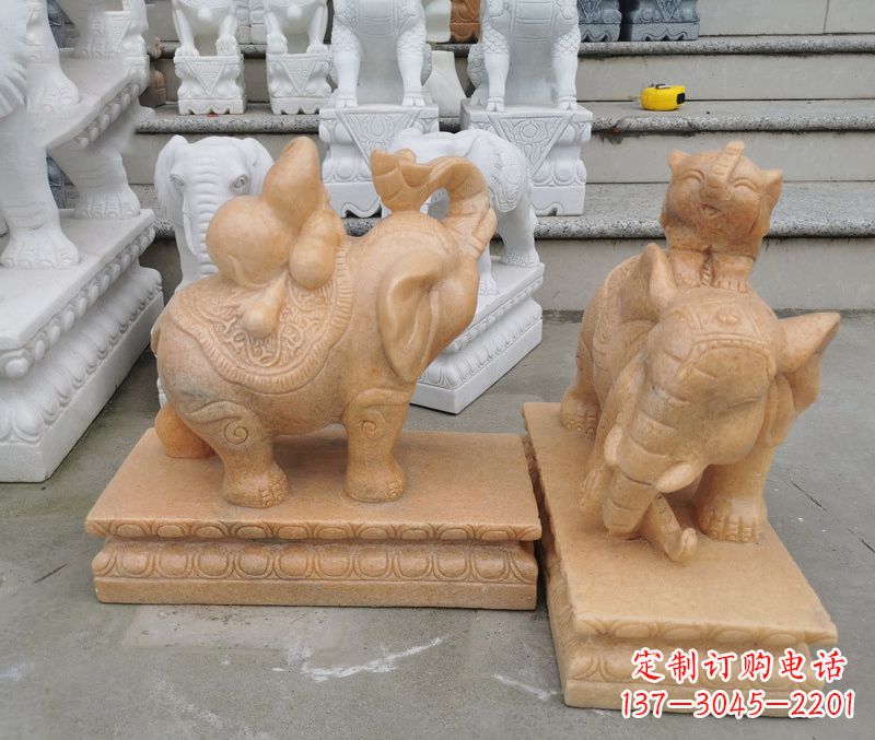 内江完美还原静谧大象雕塑
