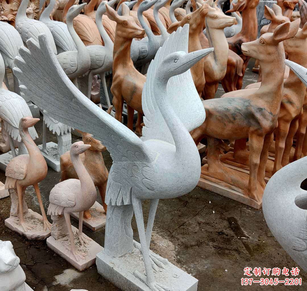 内江丹顶鹤雕塑,令您汲取自然之美