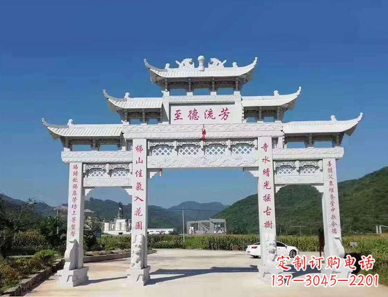 内江匠心制作,精致牌坊雕塑