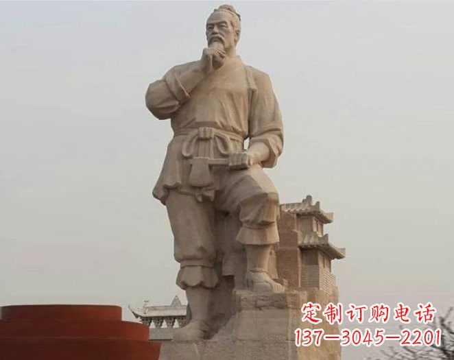 内江重拾古代风采,中领雕塑打造高贵的鲁班雕塑