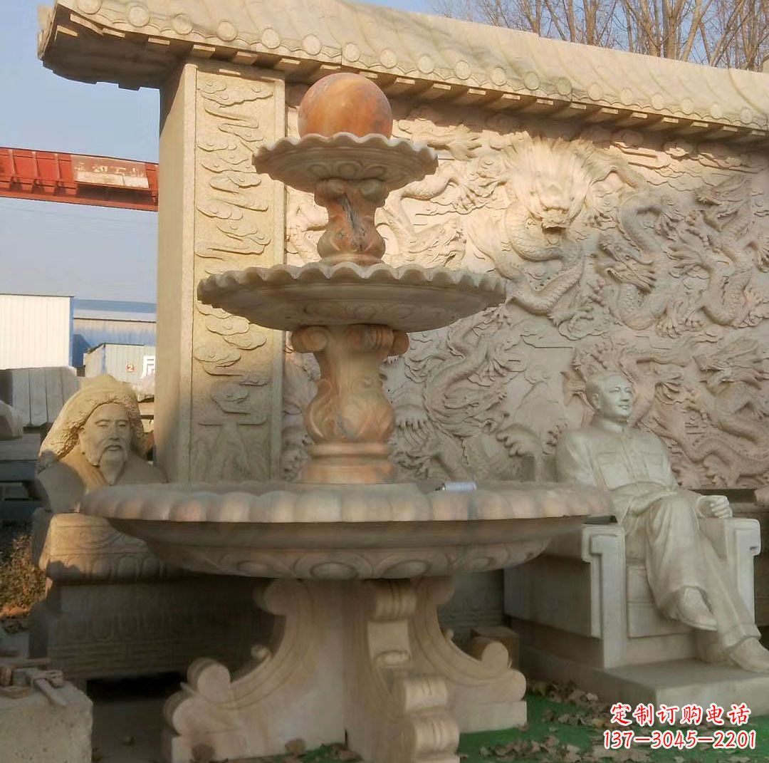 内江中领雕塑精美石雕喷泉雕塑,是一款独特的雕…