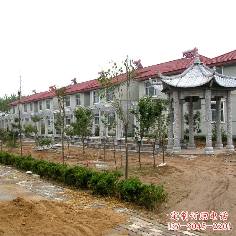 内江中领雕塑打造精美凉亭雕塑