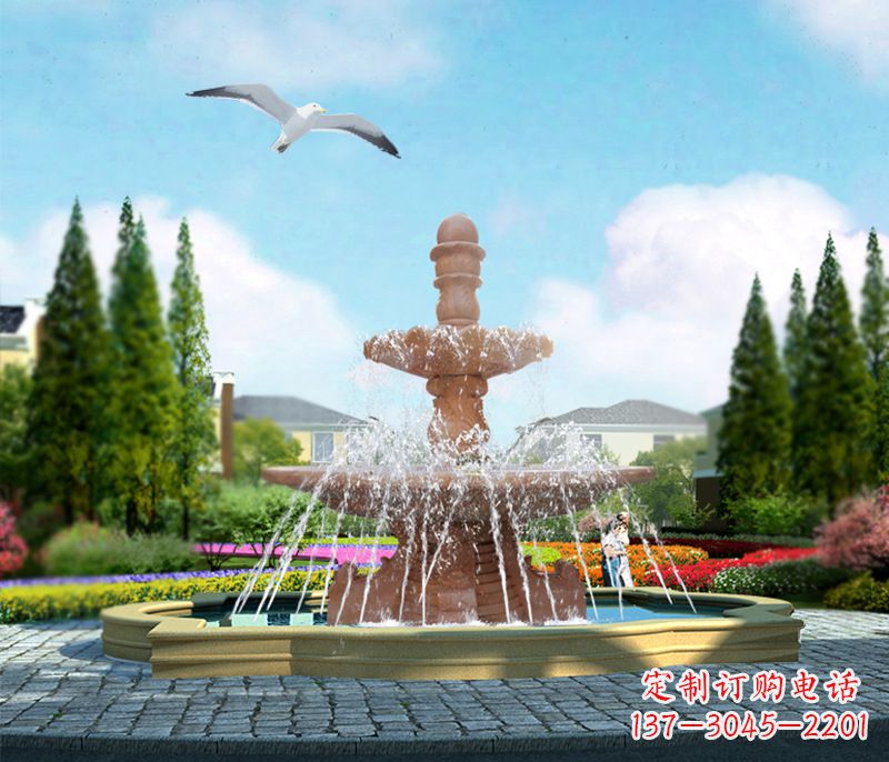内江石雕流水招财喷泉