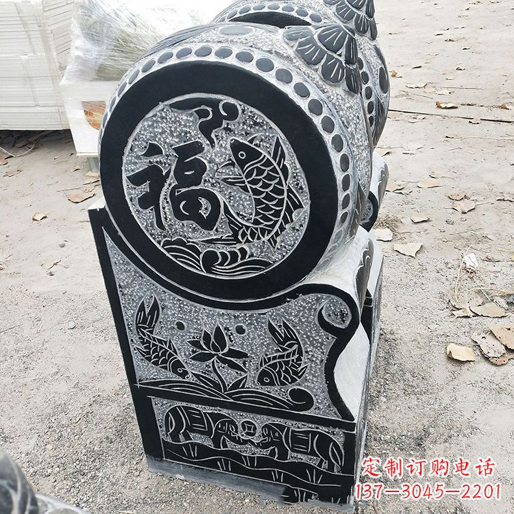 内江青石门墩雕塑,让您的家居典雅自有格调
