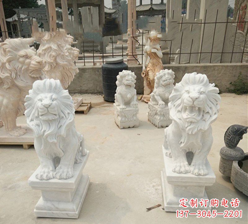 内江传承欧式历史的狮子雕塑