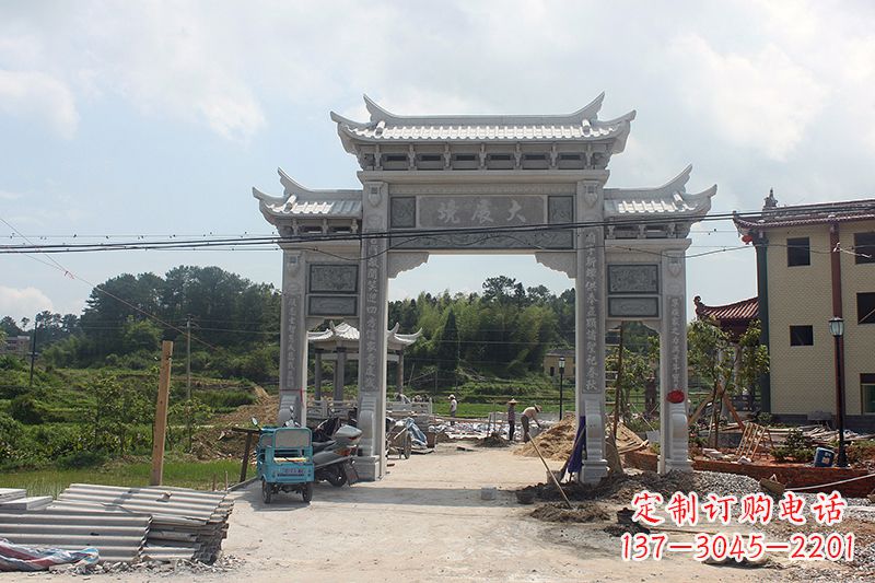 内江中领雕塑:牌坊浮雕墙仿古雕塑工艺