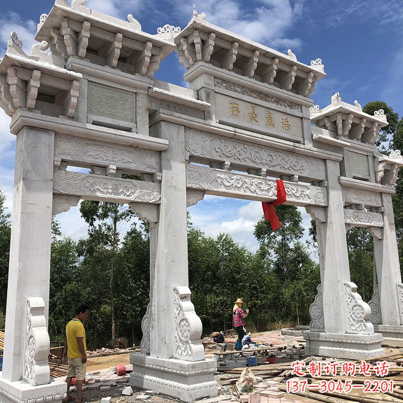 内江石雕牌坊陵墓雕塑,让你的家族历史永载史册