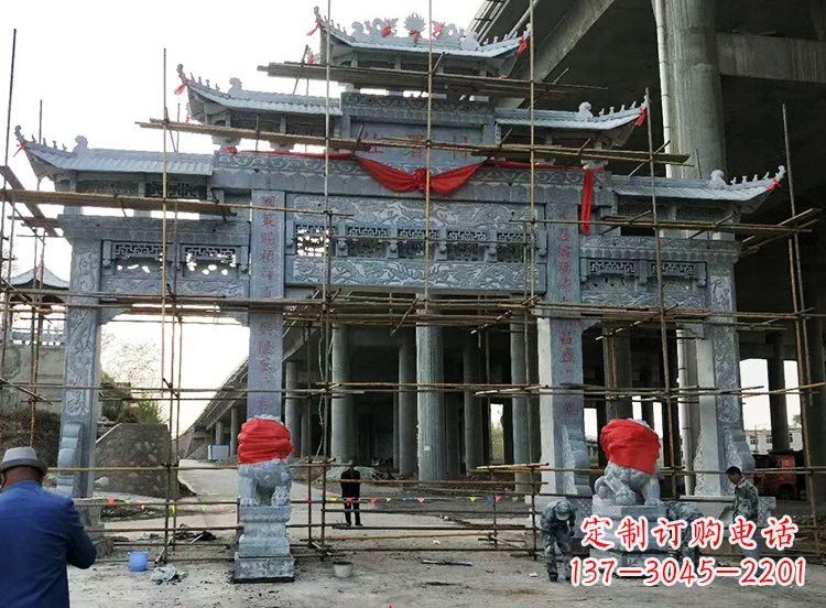 内江石雕牌坊|精致细腻的石雕雕塑