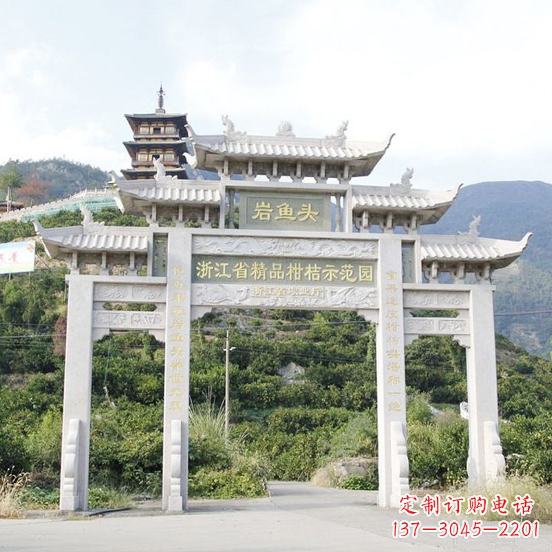 内江精美的牌楼雕塑,象征着一种贵族文化