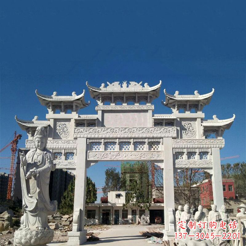 内江石雕牌楼 牌坊铸铜