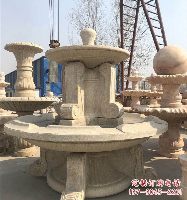 内江石雕喷泉池:定制精美的雕塑水池