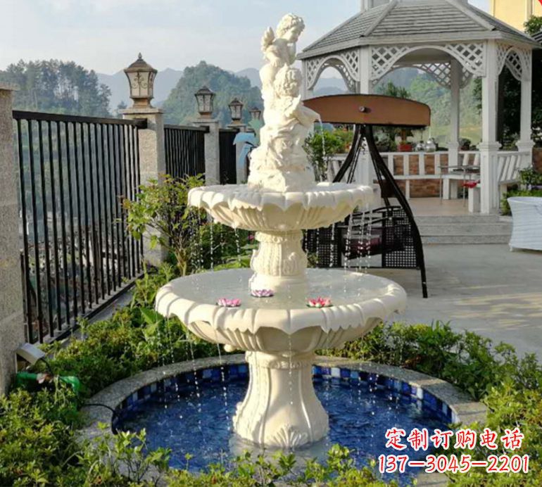 内江石雕喷泉水池-精致定制