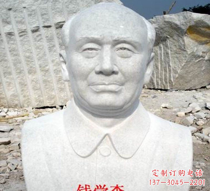 内江拥有雄浑气势的钱学森头像雕塑