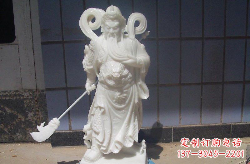 内江石雕武财神提刀关公