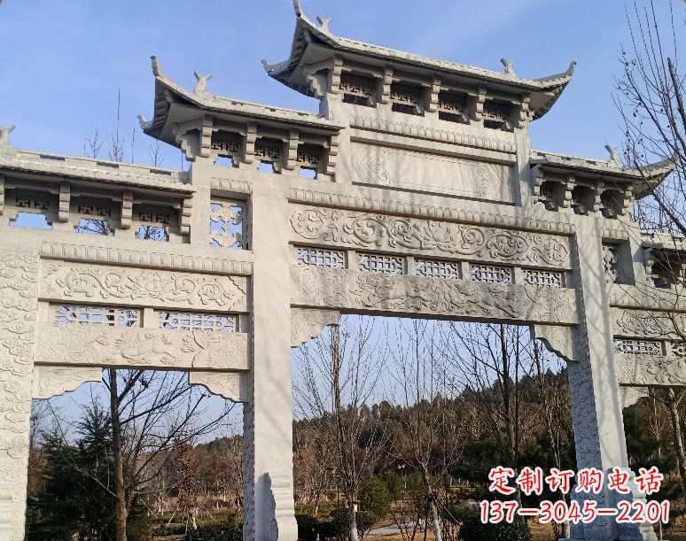 内江石雕乡村牌坊