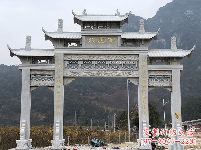 内江石牌坊 石雕