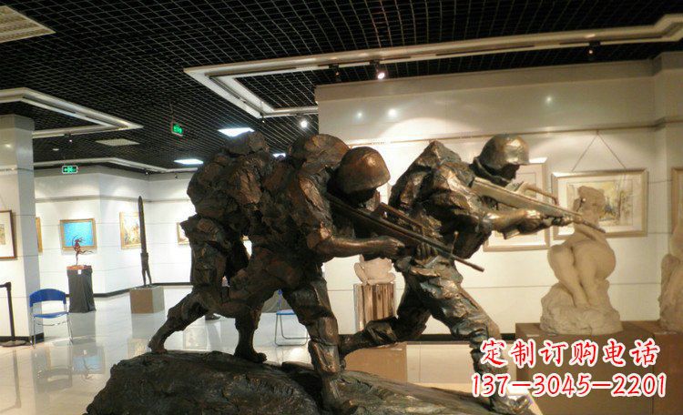 内江士兵突击战士铜雕