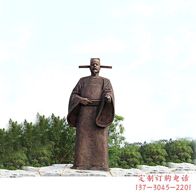 内江世界法医学鼻祖纯铜宋慈公园景区终归历史名人雕像