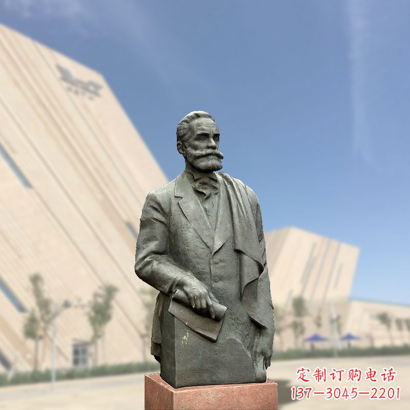 内江世界名人“黄色炸药”的发明者诺贝尔半身像雕塑