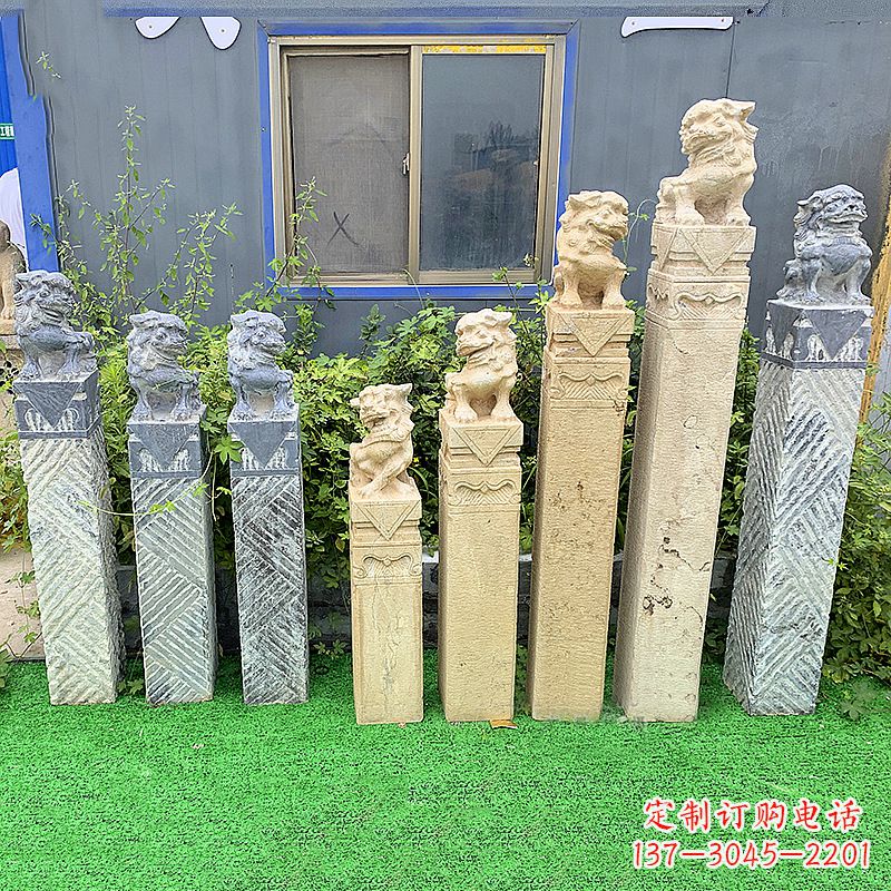 内江拴马桩狮子