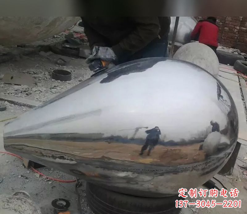 内江水滴不锈钢商场雕塑