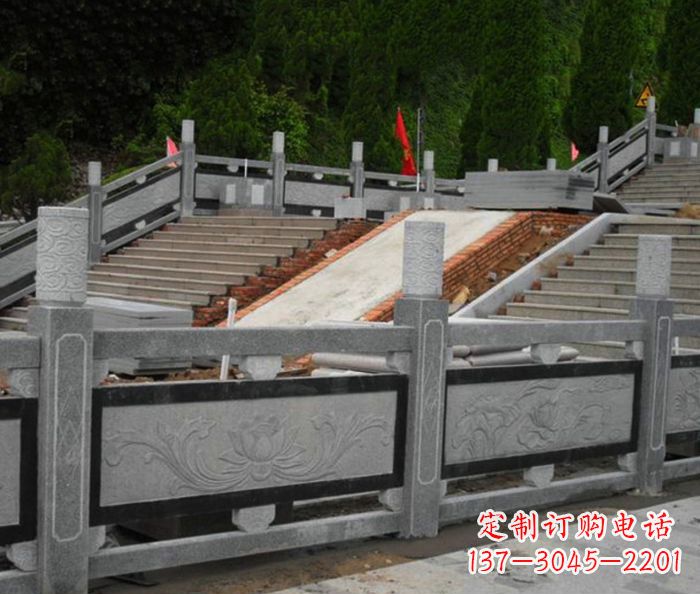 内江寺庙景观仿古石栏板 (2)