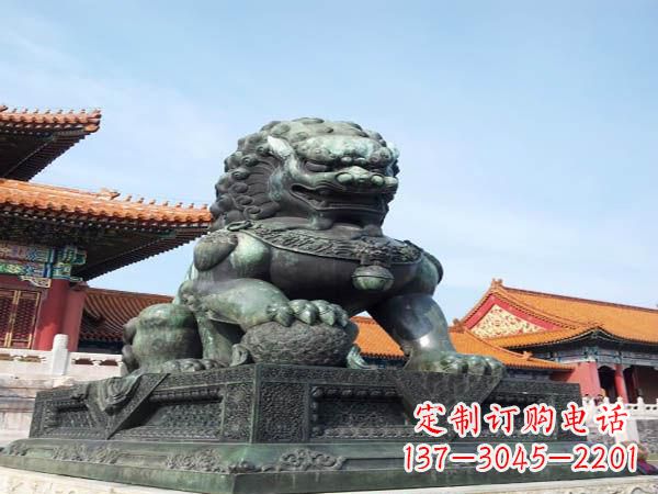 内江寺庙青铜狮子