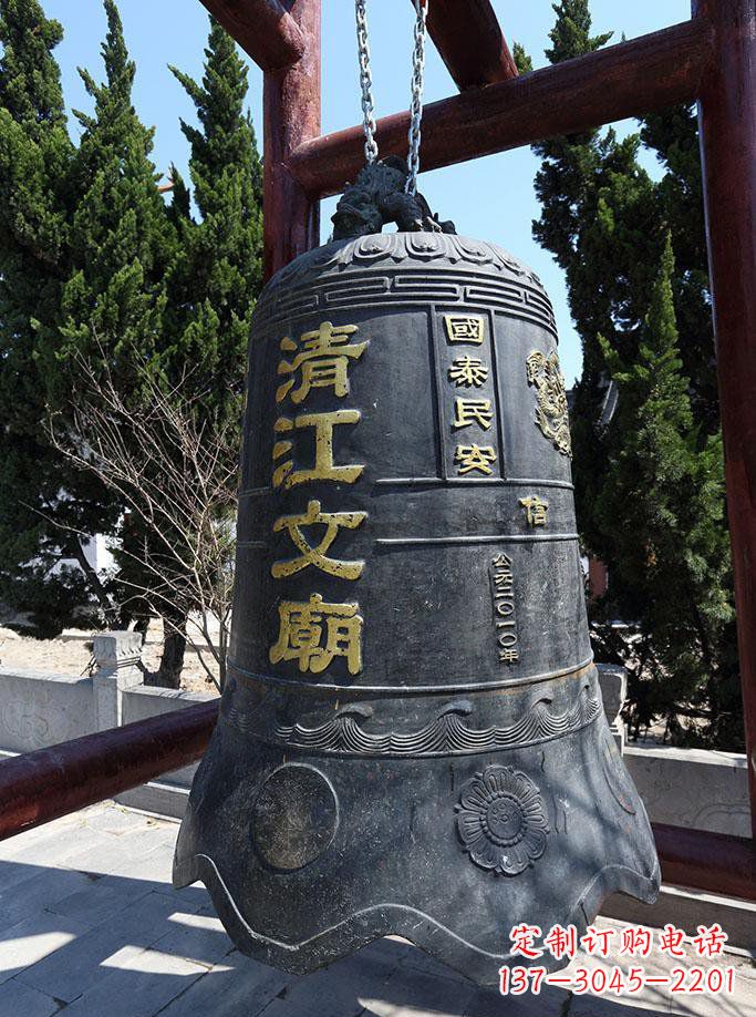 内江寺庙铜钟雕塑 (5)