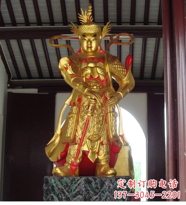 内江寺庙韦陀菩萨铜雕