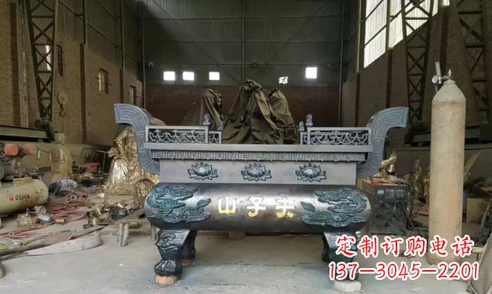 内江寺庙香炉铜雕_2
