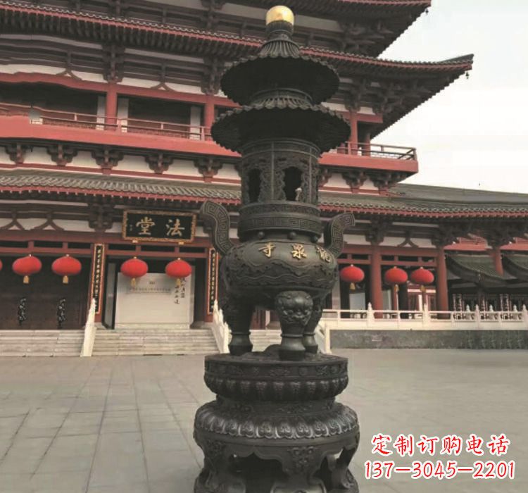 内江寺庙香炉铜雕222