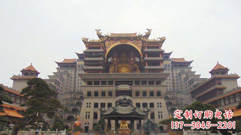 内江寺庙圆香炉铜雕