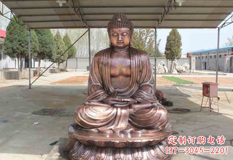 内江寺庙铸铜如来佛像雕塑