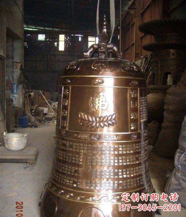 内江寺庙铸铜钟铜雕