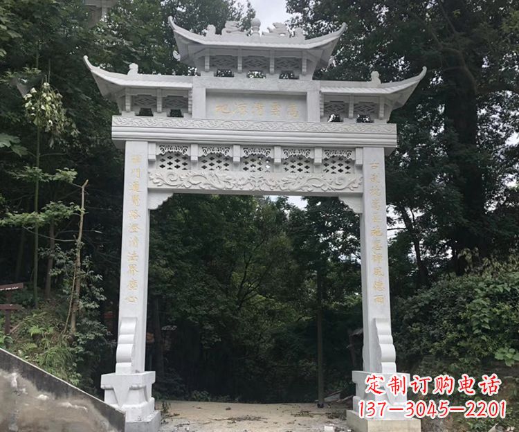 内江寺院牌坊石雕
