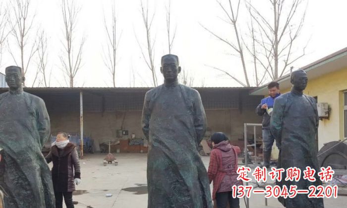内江陶行知人物铜雕 (3)