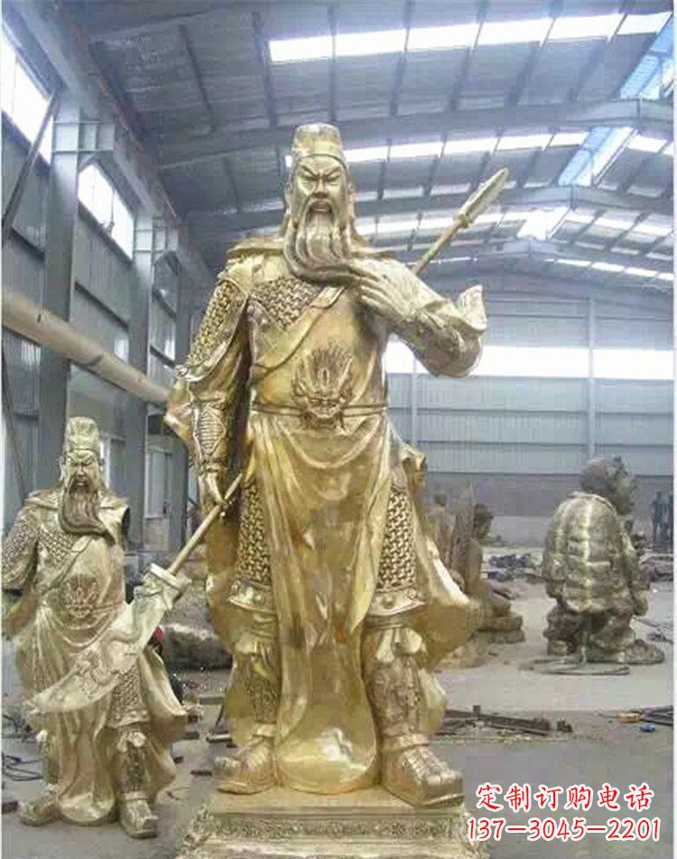 内江提刀关公武财神雕塑