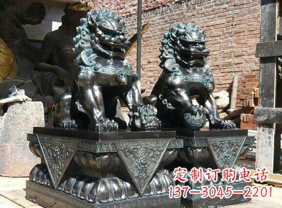 内江天安门狮子铜雕塑