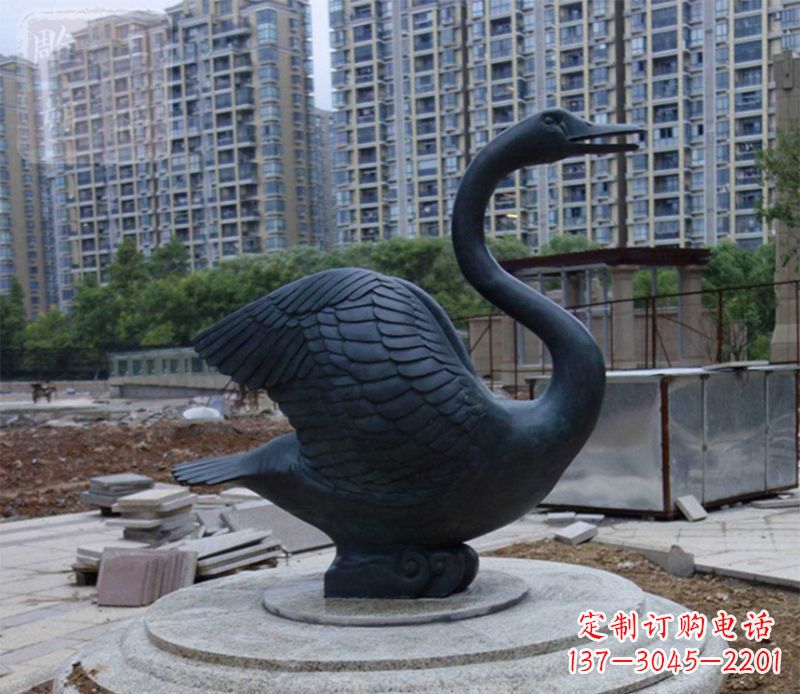 内江天鹅动物铜雕