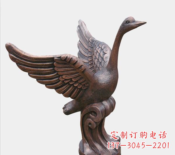 内江天鹅锻铜雕塑