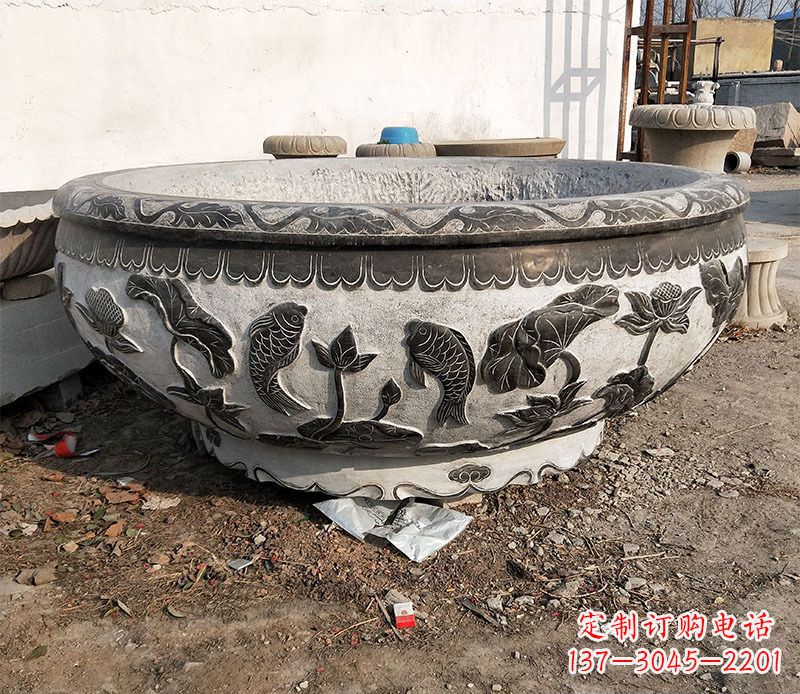 内江庭院水缸景观石雕