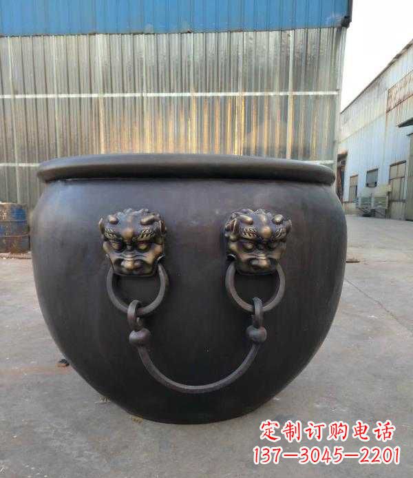 内江庭院水缸铜雕