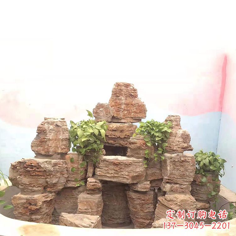 内江庭院园林假山鱼池