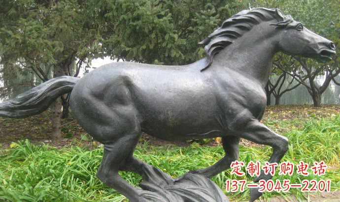 内江铜雕奔马公园动物雕塑